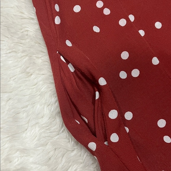 Yerse Red Polka Dot Mini Dress XS - Picture 5 of 6